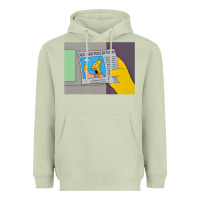 Matcha The Simpsons Old Man Yells At Cloud Newspaper V1 Heavyweight Hoodie - PixelWave