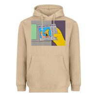 Mushroom The Simpsons Old Man Yells At Cloud Newspaper V1 Heavyweight Hoodie - PixelWave