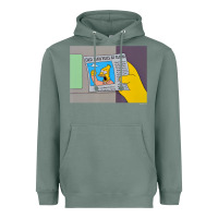 Sage The Simpsons Old Man Yells At Cloud Newspaper V1 Heavyweight Hoodie - PixelWave
