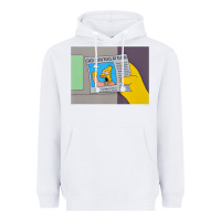 White The Simpsons Old Man Yells At Cloud Newspaper V1 Heavyweight Hoodie - PixelWave