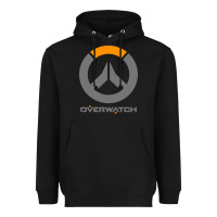 Black overwatch Heavyweight Hoodie - PixelWave