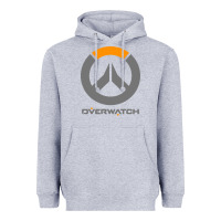 Heather Grey overwatch Heavyweight Hoodie - PixelWave