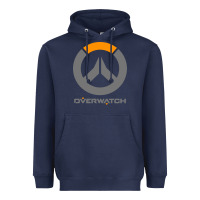 Navy overwatch Heavyweight Hoodie - PixelWave