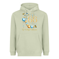 Matcha 66th birthday 66 years of being awesome 66 years old woman Heavyweight Hoodie - PixelWave
