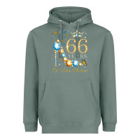 Sage 66th birthday 66 years of being awesome 66 years old woman Heavyweight Hoodie - PixelWave
