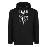 Black Rush Explosion Heavyweight Hoodie - PixelWave