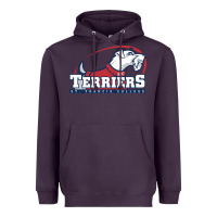 Plum st. francis terriers(SFC), brooklyn Heavyweight Hoodie - PixelWave