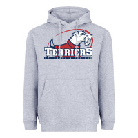 Heather Grey st. francis terriers(SFC), brooklyn Heavyweight Hoodie - PixelWave