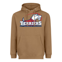 Toasted Coconut st. francis terriers(SFC), brooklyn Heavyweight Hoodie - PixelWave
