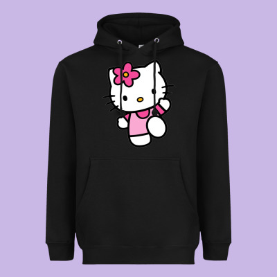 Kitty Heavyweight Hoodie Designed By Pixelwave