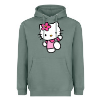Sage kitty Heavyweight Hoodie - PixelWave