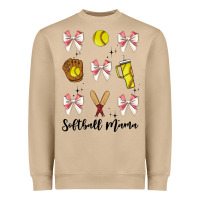 Mushroom softball coquette bow Heavyweight Sweatshirt - JahusDesignShop