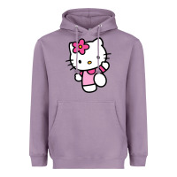 Lavender kitty Heavyweight Hoodie - PixelWave