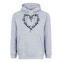 Heather Grey bichota heart for women,cute music t shirt Heavyweight Hoodie - PixelWave