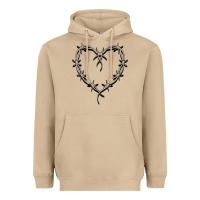 Mushroom bichota heart for women,cute music t shirt Heavyweight Hoodie - PixelWave