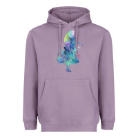Lavender watercolor splatter alice in wonderland t shirt design Heavyweight Hoodie - PixelWave