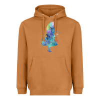 Meerkat watercolor splatter alice in wonderland t shirt design Heavyweight Hoodie - PixelWave