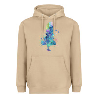 Mushroom watercolor splatter alice in wonderland t shirt design Heavyweight Hoodie - PixelWave