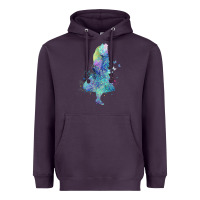 Plum watercolor splatter alice in wonderland t shirt design Heavyweight Hoodie - PixelWave