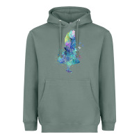 Sage watercolor splatter alice in wonderland t shirt design Heavyweight Hoodie - PixelWave