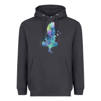 Watercolor Splatter Alice In Wonderland T Shirt Design Heavyweight Hoodie | Teevron