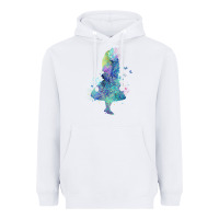 White watercolor splatter alice in wonderland t shirt design Heavyweight Hoodie - PixelWave