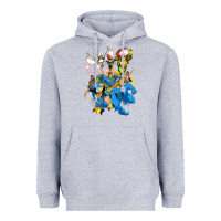 Heather Grey group pic x men Heavyweight Hoodie - PixelWave