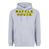 Heather Grey waffle hause Heavyweight Hoodie - PixelWave