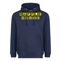 Navy waffle hause Heavyweight Hoodie - PixelWave