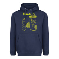 Navy Clintons Iced Tea Heavyweight Hoodie - PixelWave