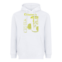 White Clintons Iced Tea Heavyweight Hoodie - PixelWave