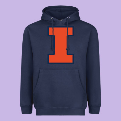 Illinois Fighting Illini Heavyweight Hoodie Designed By Pixelwave