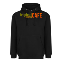 Black Tropical Smoothie Heavyweight Hoodie - PixelWave