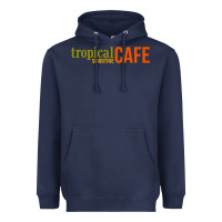 Navy Tropical Smoothie Heavyweight Hoodie - PixelWave
