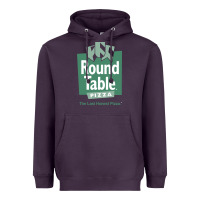 Plum round table pizza Heavyweight Hoodie - PixelWave