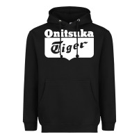 Black onitsuka tiger Heavyweight Hoodie - PixelWave