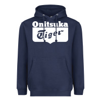 Navy onitsuka tiger Heavyweight Hoodie - PixelWave