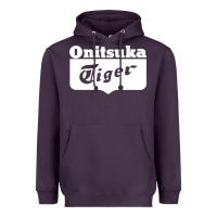 Plum onitsuka tiger Heavyweight Hoodie - PixelWave