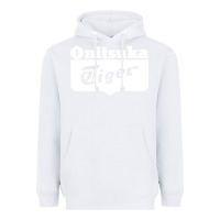 White onitsuka tiger Heavyweight Hoodie - PixelWave