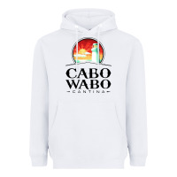 White cabo wabo Heavyweight Hoodie - PixelWave