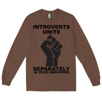 Chestnut introverts unite seperately in your own homes Long Sleeve Tee - Bettercallsaul