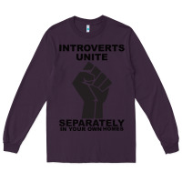 Plum introverts unite seperately in your own homes Long Sleeve Tee - Bettercallsaul