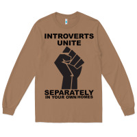 Introverts Unite Seperately In Your Own Homes Long Sleeve Tee | Teevron
