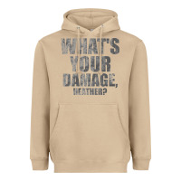 Mushroom what's your damage, heather   heathers Heavyweight Hoodie - PixelWave