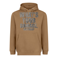 Toasted Coconut what's your damage, heather   heathers Heavyweight Hoodie - PixelWave
