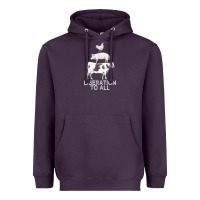 Plum liberation to all vegan vegetarian food animal love Heavyweight Hoodie - PixelWave