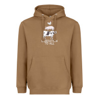 Toasted Coconut liberation to all vegan vegetarian food animal love Heavyweight Hoodie - PixelWave