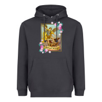 Smoke St Michael the Archangel - Protector Catholic Church Angel Heavyweight Hoodie - PixelWave