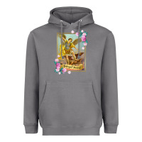 St Michael The Archangel - Protector Catholic Church Angel Heavyweight Hoodie | Teevron