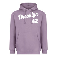 Lavender brooklyn 42 Heavyweight Hoodie - PixelWave
